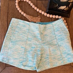 Lilly Pulitzer Aqua High Waist Shorts